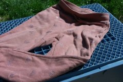 ZK4, rode wollen broek met rek